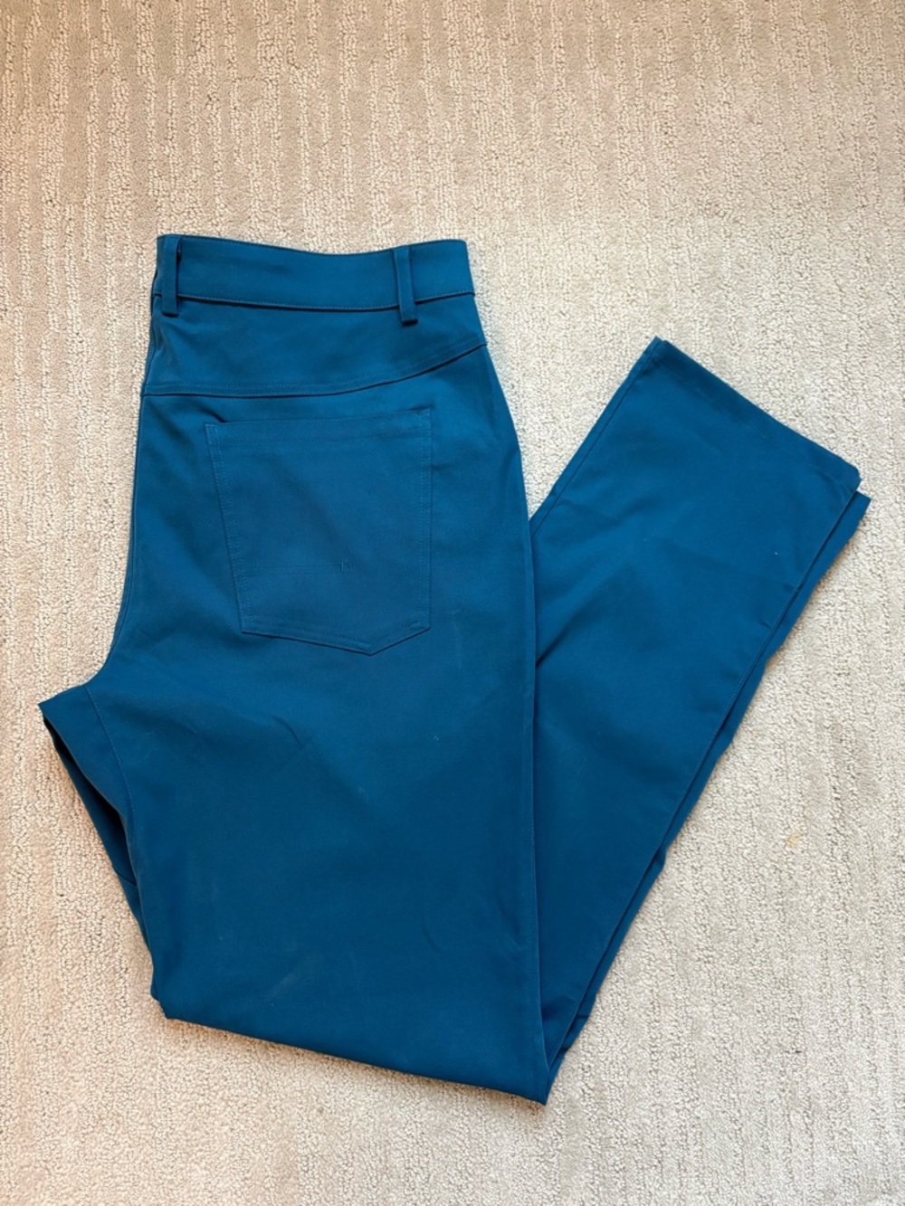 Myles Men's Blue Lagoon Stretch Slim Fit Golf Pants